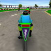 Carrera motociclista súper rápida