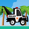 Carrera de camión de carga de policía